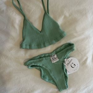 Hunza G Virginia Nile Bikini in Pistachio
